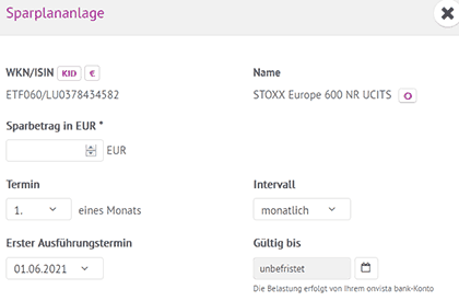 onvista sparplan anlegen